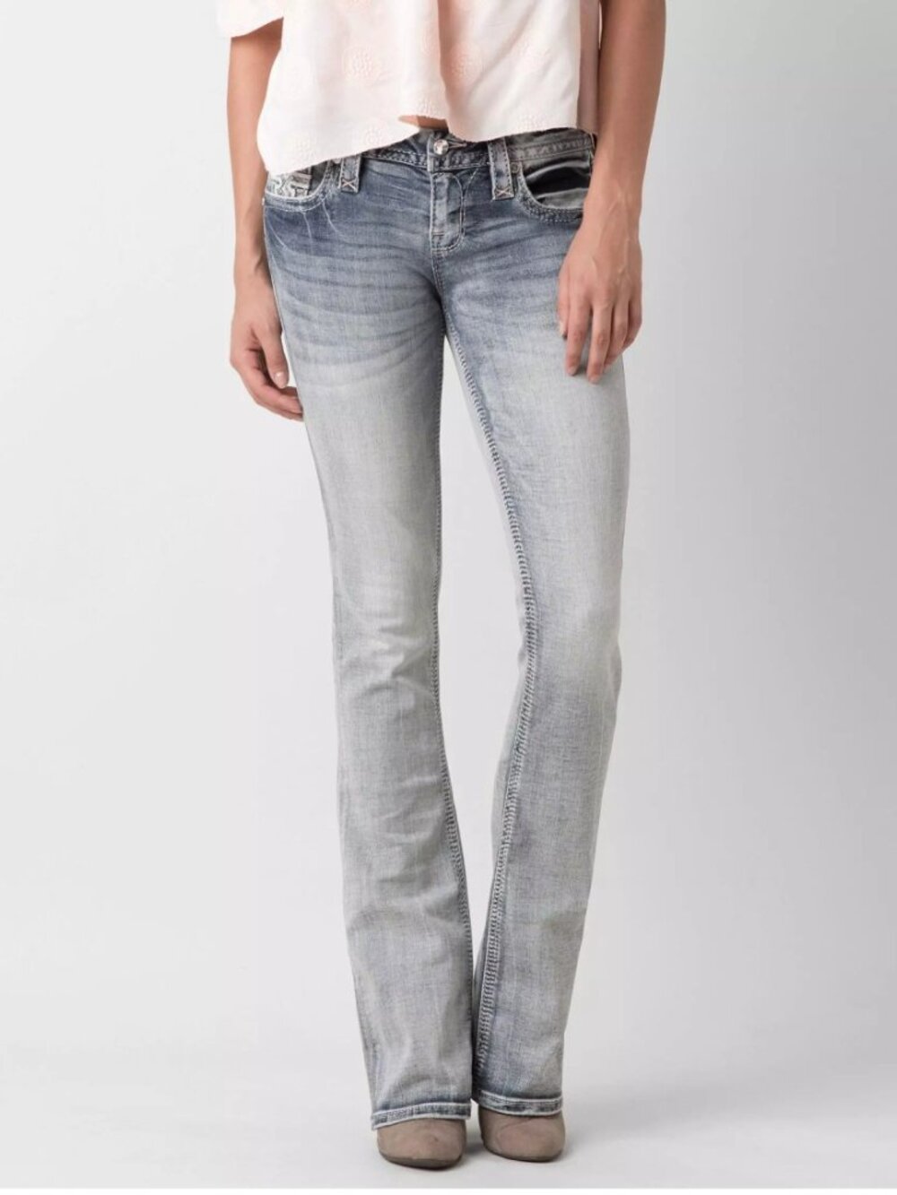 Rock Revival Women's Boot Cut Stretch Jeans - Brunella - "Tall" Inseam-33.5"